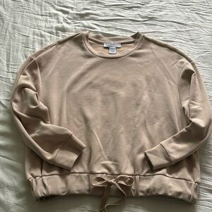Magaschoni Size L Blush Colored Crewneck Sweatshirt